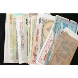 Foreign Bank Note, various dates, conditions & denominations, lot of 25