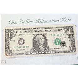 1999 US Federal Reserve Note $1, Atlanta GA Reserve, Millennium Note