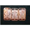 Image 2 : 2012 Copper Ingot, .999 Fine 1 Oz., lot of 3