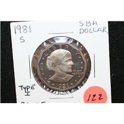 1981-S Susan B. Anthony $1, Type I, Proof