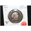 Image 1 : 1981-S Susan B. Anthony $1, Type I, Proof
