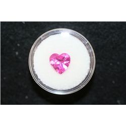 Loose Heart Shaped Pink Stone