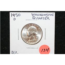 1950-D Washington Quarter, BU