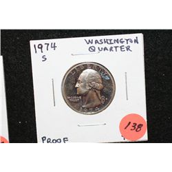 1974-S Washington Quarter, Proof