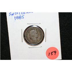 1885 Switzerland Foreign Coin