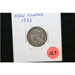 1933 New Zealand 6 Pence Foreign Coin