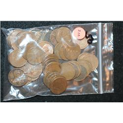 Wheat Back Penny, various dates & conditions, lot of 50