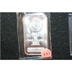 Silver Ingot, .999+ Fine Silver 1 Oz.
