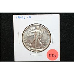 1942-D Walking Liberty Half Dollar