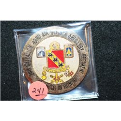 2nd Battalion 43rd Air Defense Artillery Regiment "Strength in Honor" Challenge Medal presented by t