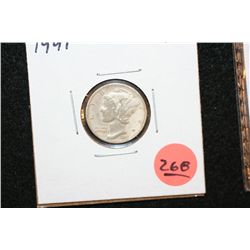 1941 Mercury Dime