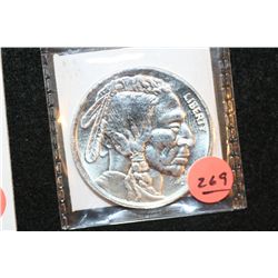 Buffalo Nickel Silver Round, .999 Fine 1 Oz.