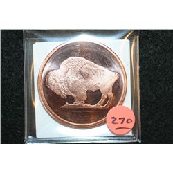 2011 Buffalo Copper Round, .999 Fine 1 Oz.