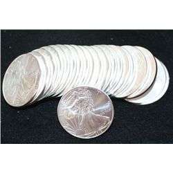 2010 Silver Eagle $1, Roll, lot of 20