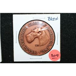 Welsh Terrier Club of America Inc. Copper Token