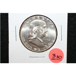 1952-D Ben Franklin Half Dollar