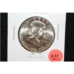 1952-D Ben Franklin Half Dollar