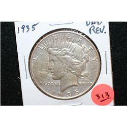 1935 Peace $1, Bad Rev.