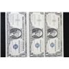 Image 1 : 1957-B US Silver Certificate $1, Blue Seal, lot of 3 with 2 Consecutive Numbers