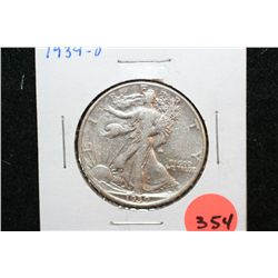 1939-D Walking Liberty Half Dollar