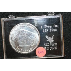 Buffalo Nickel Silver Round, .999 Fine 1 Oz., "1 Troy Oz. .999 Fine Silver Round"