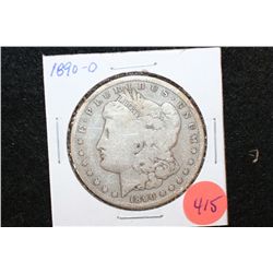 1890-O Silver Morgan $1