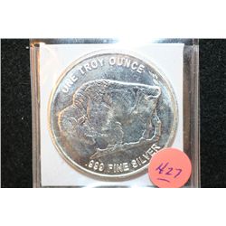 Buffalo Nickel Silver Round, .999 Fine 1 Oz.