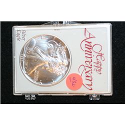 1991 Silver Eagle $1, "Happy Anniversary"