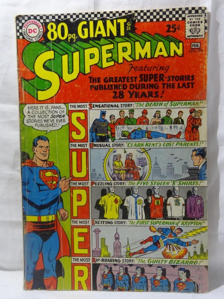 Giant Superman Comic Book 80pg