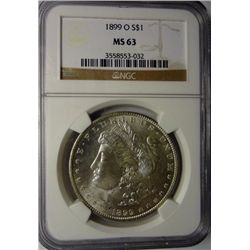 1899-O MORGAN DOLLAR NGC MS63