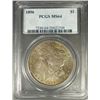 Image 1 : 1896 MORGAN SILVER DOLLAR, PCGS MS64 GREAT COLOR