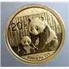 Image 1 : 2012 1/20th OUNCE .999 GOLD CHINESE PANDA, BEAUTIFUL PROOF COIN