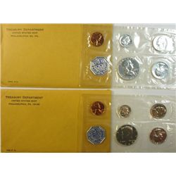 1963 & 1964 U.S. MINT PROOF SETS, ORIGINAL PACKAGING