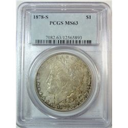 1878 S Morgan $ PCGS63