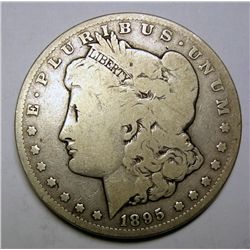 1895-S MORGAN SILVER DOLLAR VG ORIGINAL