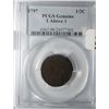 Image 1 : 1797 1 above 1 half cent  PCGS genuine