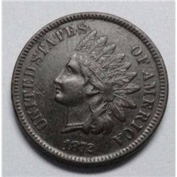 1872   Indian penny.  XF  3 diamonds