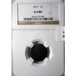 1877  NGC06 Indian penny.   KEY DATE