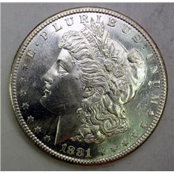 1881-S MORGAN DOLLAR GEM BU VERY NICE