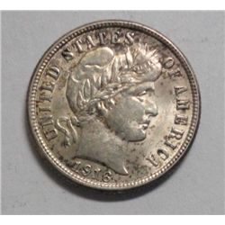 1916 BARBER DIME ORIGINAL BU