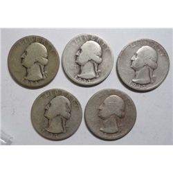 5  1932S Washington quarter  just a tick below full good