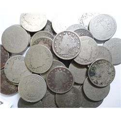 Roll(40)  1883 with cents nickels  average circ--YES some are dark and have weak