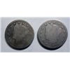 Image 1 : 2  1885 V nickels  weak reverse
