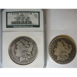 1891O Morgan $ BINION COLLECTION