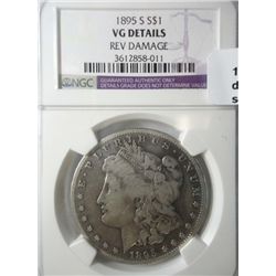 1895S Morgan $   NGC53 says rim damage??for a VG looks good