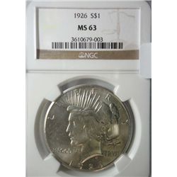 1926 Peace $ NGC63