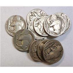 1/2 roll(20) 1926S Buffalo nickels  good