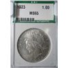 Image 1 : 1923 PEACE DOLLAR ANI MS-65