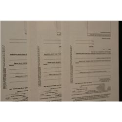 The Million Dollar Saloon Stock Certificate, Lot of 3, {Est. 90-250}