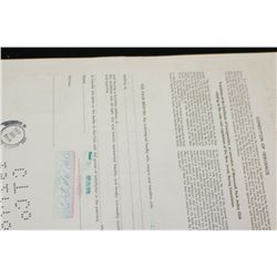 Monmouth Park Jockey Club Stock Certificate Dated 1978 {Est. 25-125}